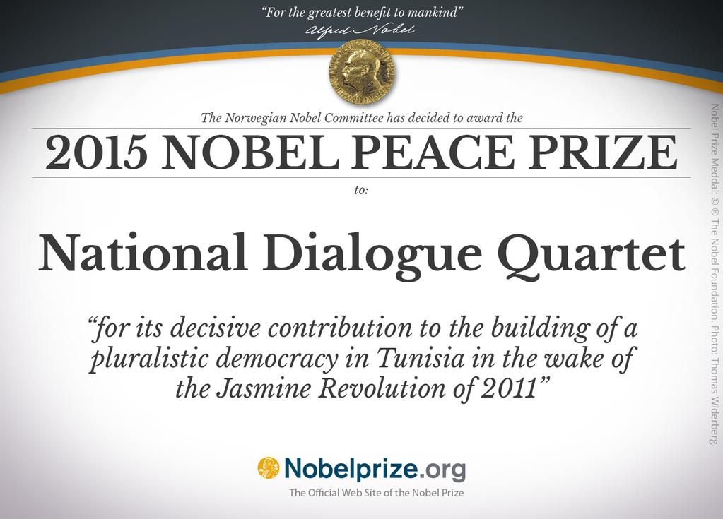 Le prix Nobel de la Paix